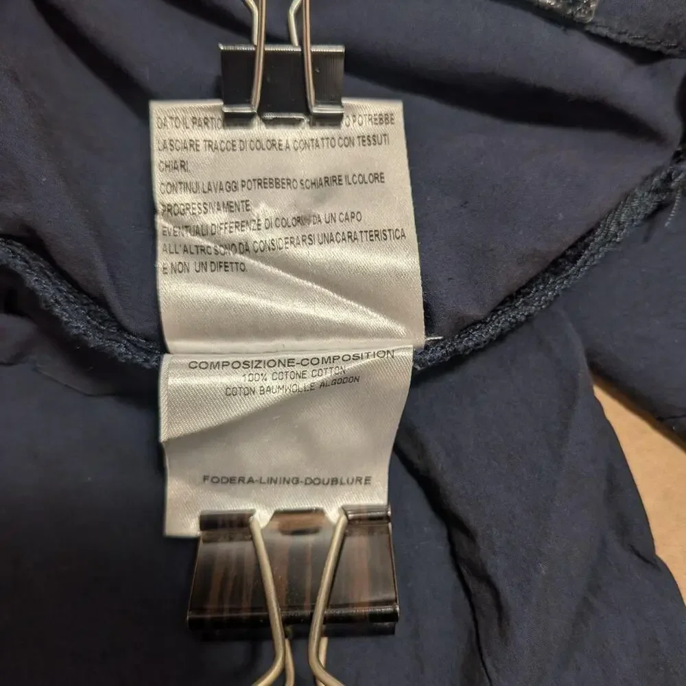 Gucci navy 100% cotton jogger pants, Italian size 42